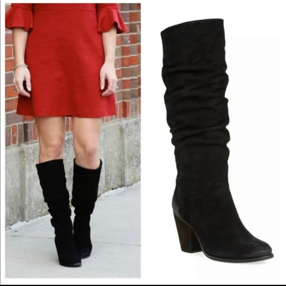 Arturo Chiang Halima black suede sboot 11 EUC